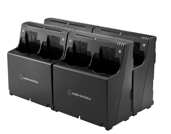 TWO-BAY HANDHELD AND BODY-PACK CHARGING STATION WITH POWER